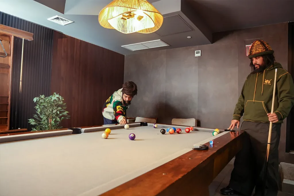 The Griggs Brothas playing pool