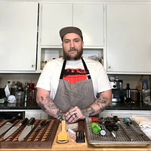 Chef Mat Reeves in Kitchen