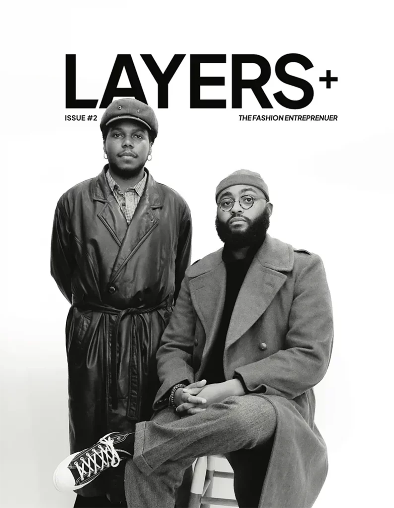 Next Layers Magazine Issue 02 cover - The Fashionpreneur variant with Byas and Leon